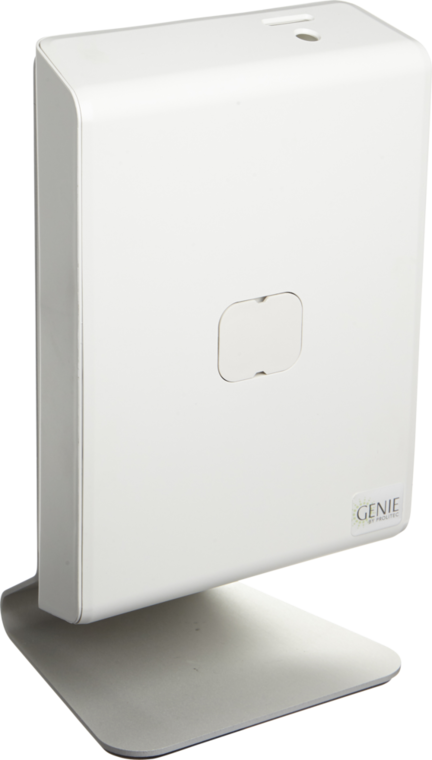 PRIME AirQ, freigestelltes Produktfoto, Tischmodell auf dem Standfuss